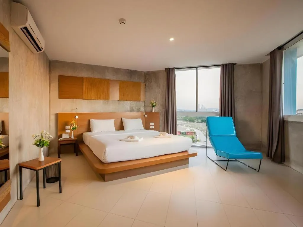 Bed in B2 Jomtien Pattaya Boutique & Budget Hotel