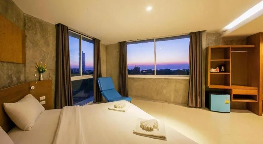 Bed in B2 Jomtien Pattaya Boutique & Budget Hotel