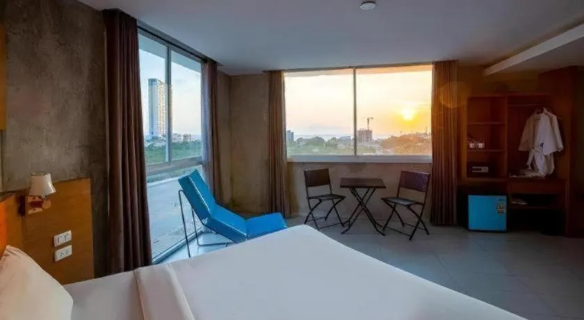 Bed in B2 Jomtien Pattaya Boutique & Budget Hotel