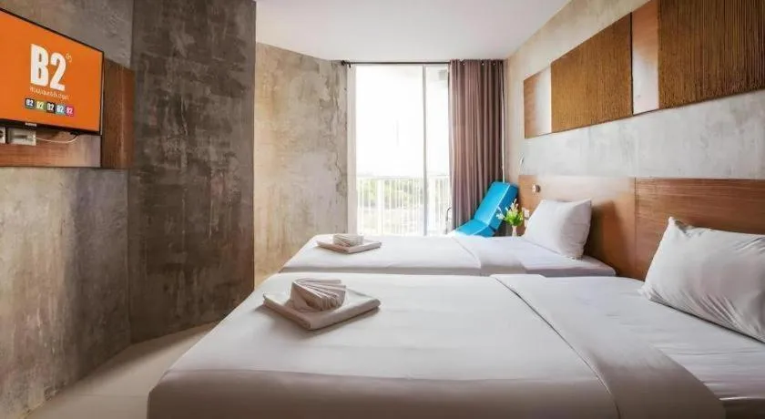 Bed in B2 Jomtien Pattaya Boutique & Budget Hotel