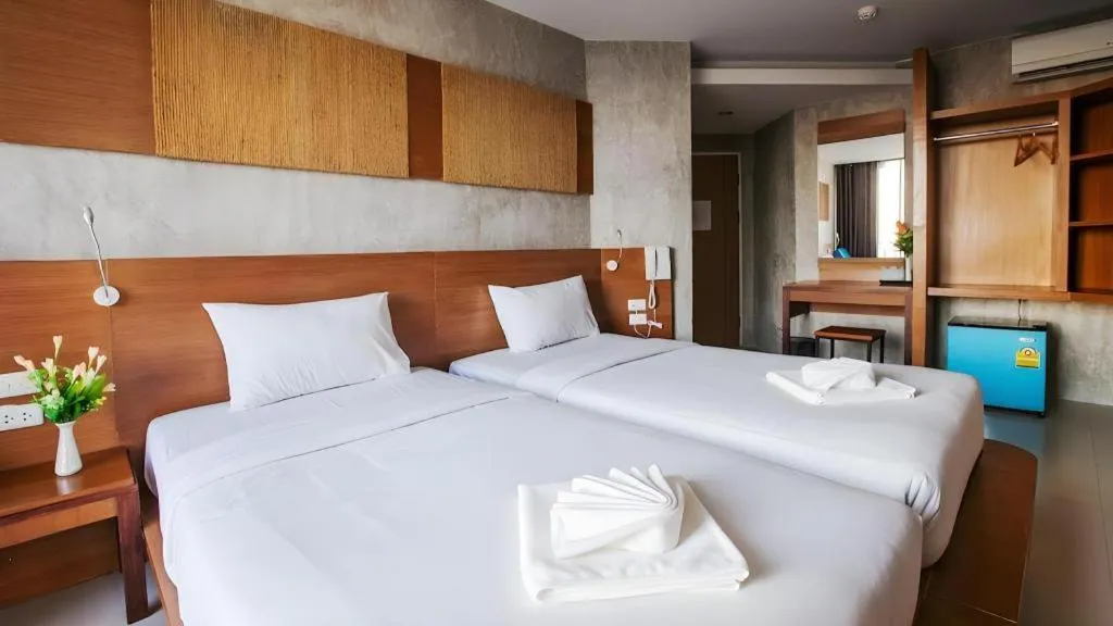 Bed in B2 Jomtien Pattaya Boutique & Budget Hotel