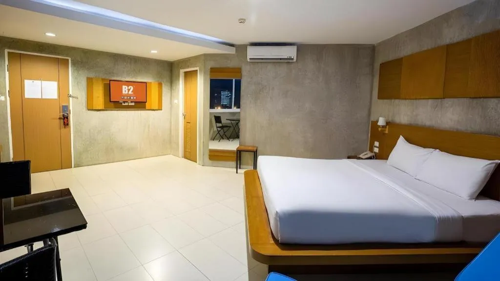 Bed in B2 Jomtien Pattaya Boutique & Budget Hotel