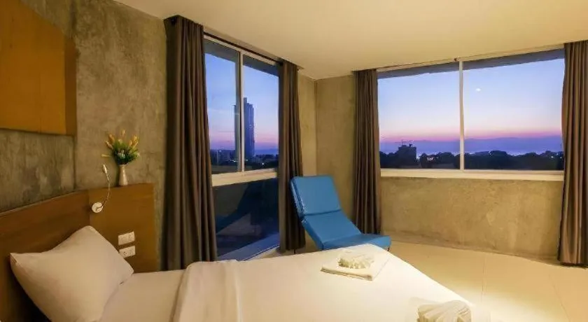 Bed in B2 Jomtien Pattaya Boutique & Budget Hotel