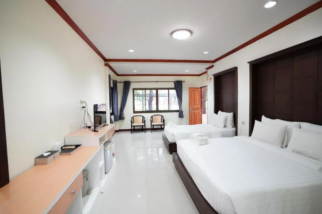 Bed in Siam River Resort