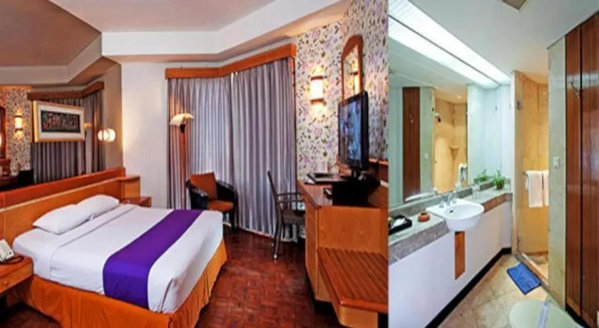 Bed in KLUB BUNGA THEME PARK HOTEL