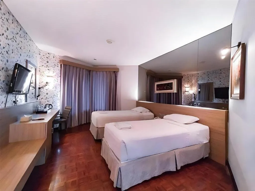 Bed in KLUB BUNGA THEME PARK HOTEL