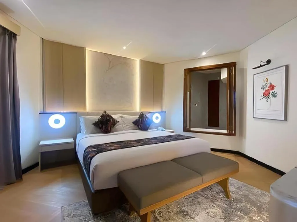 Bed in KLUB BUNGA THEME PARK HOTEL