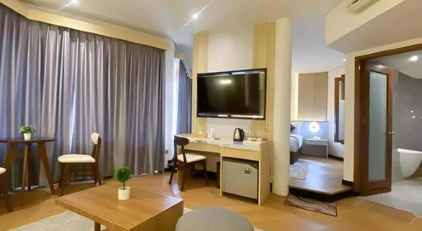 Bed in KLUB BUNGA THEME PARK HOTEL