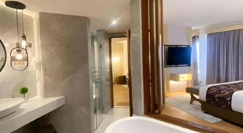 Bed in KLUB BUNGA THEME PARK HOTEL