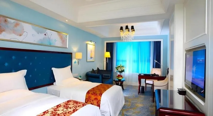 Bed in Yuncheng Jianguo Hotel