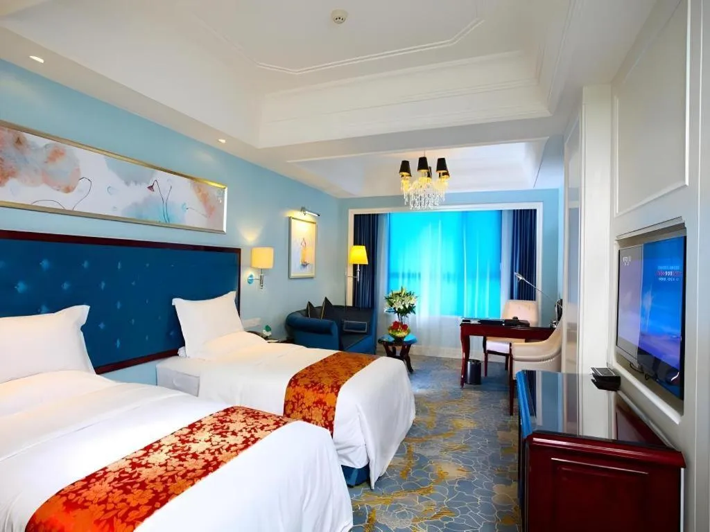 Bed in Yuncheng Jianguo Hotel