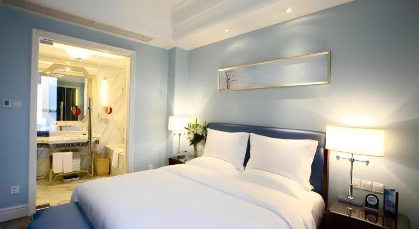 Bed in Yuncheng Jianguo Hotel