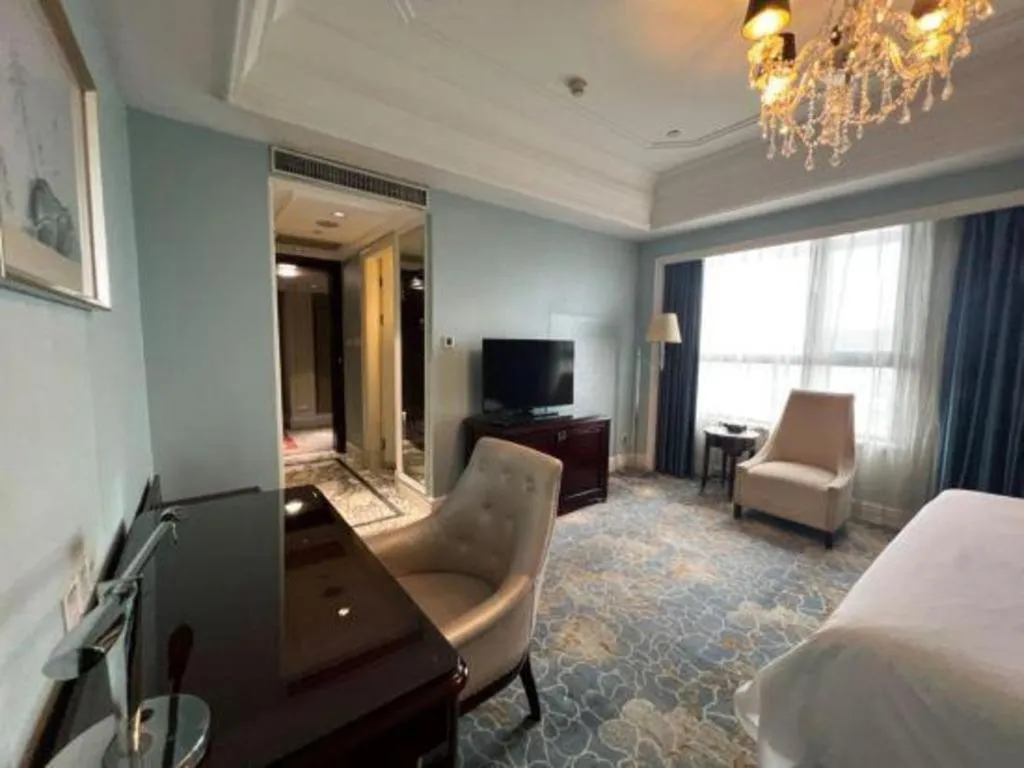 Bed in Yuncheng Jianguo Hotel