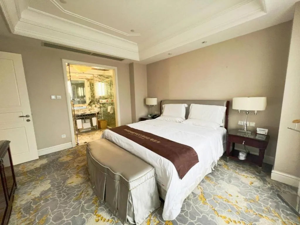 Bed in Yuncheng Jianguo Hotel