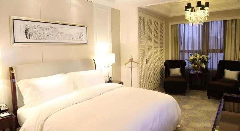 Bed in Yuncheng Jianguo Hotel