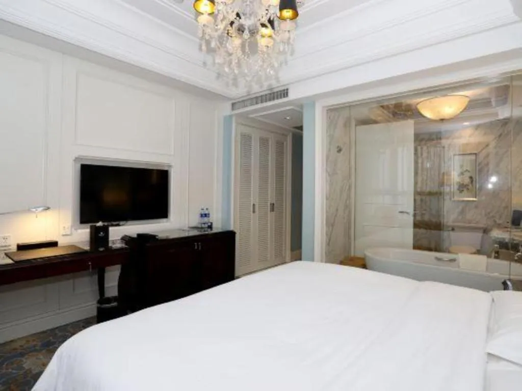 Bed in Yuncheng Jianguo Hotel