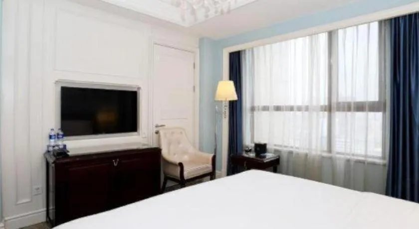 Bed in Yuncheng Jianguo Hotel