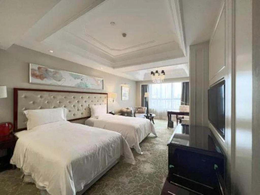 Bed in Yuncheng Jianguo Hotel