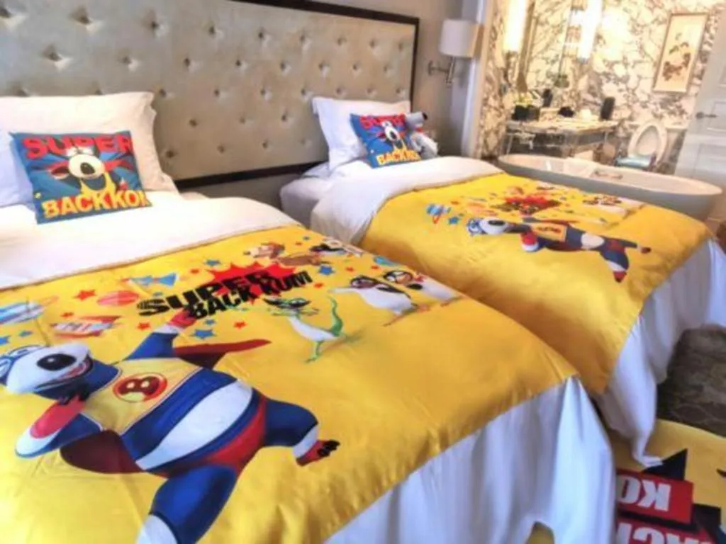 Bed in Yuncheng Jianguo Hotel