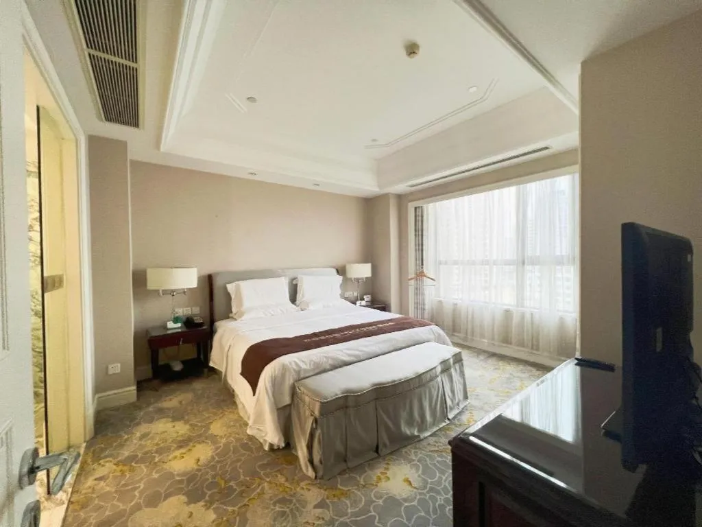 Bed in Yuncheng Jianguo Hotel