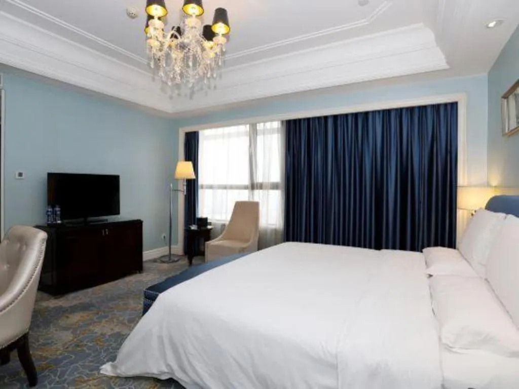 Bed in Yuncheng Jianguo Hotel