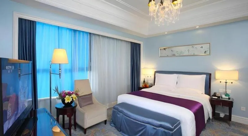 Bed in Yuncheng Jianguo Hotel