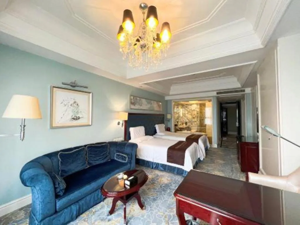 Bed in Yuncheng Jianguo Hotel