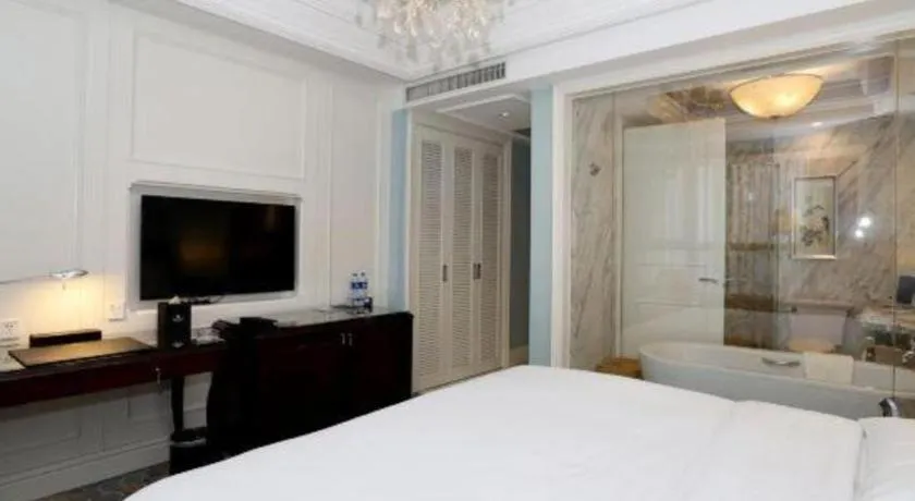 Bed in Yuncheng Jianguo Hotel