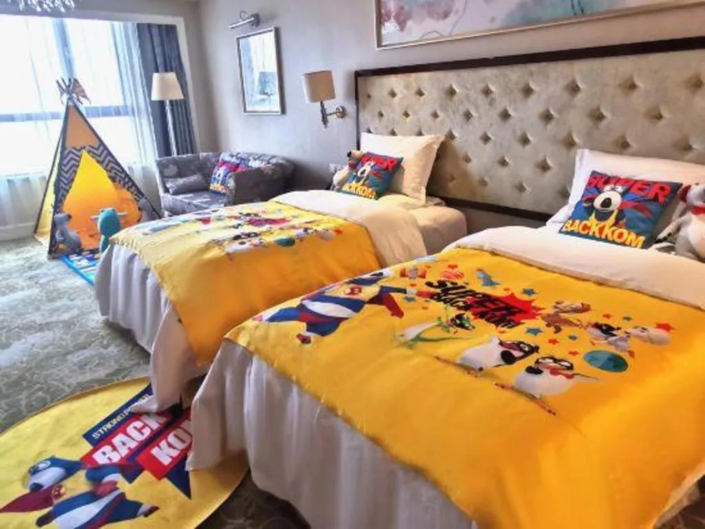 Bed in Yuncheng Jianguo Hotel