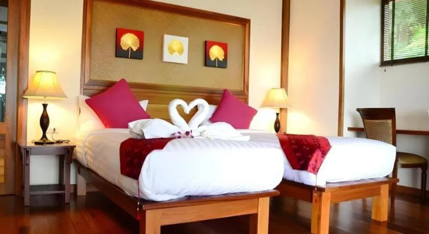 Bed in Khaothong Terrace Resort