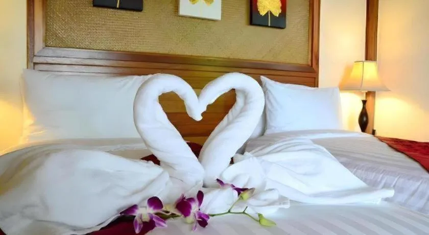 Bed in Khaothong Terrace Resort