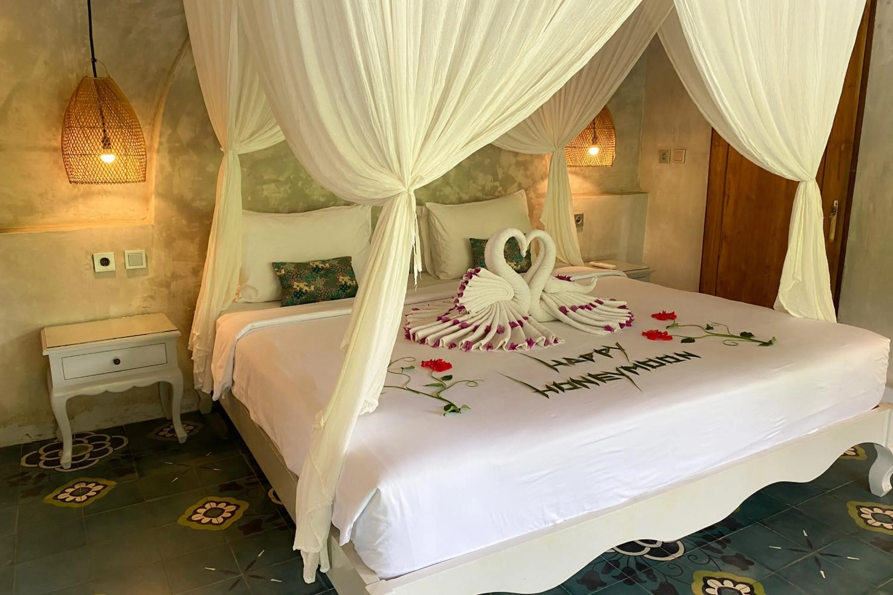 Decorative detail, Bed in Darmada Eco Resort