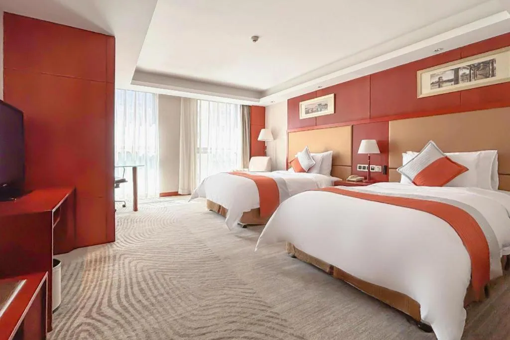 Bed in Xian Qujiang Yinzuo Hotel