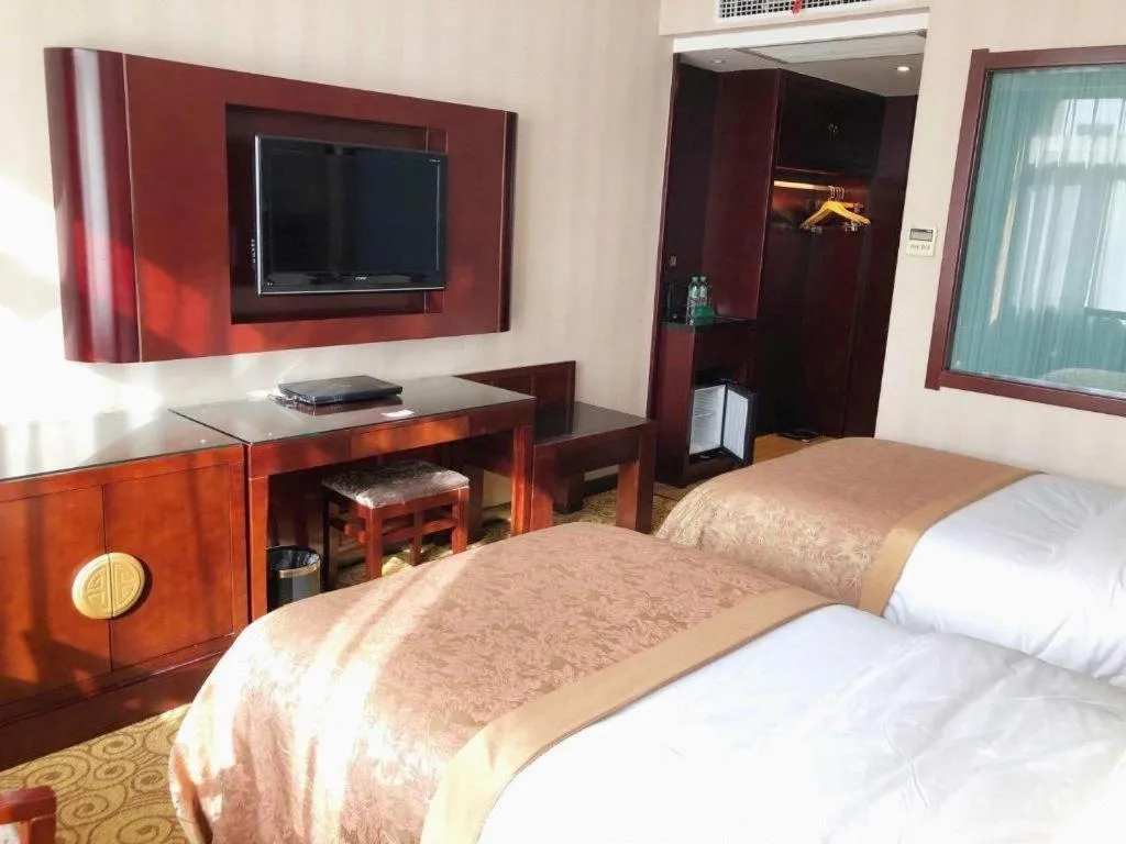 Bed in Lanzhou Hualian Hotel