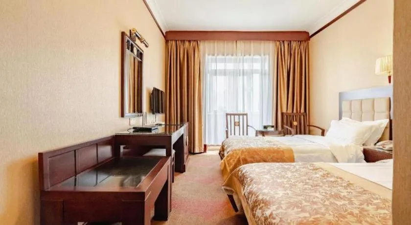 Bed in Lanzhou Hualian Hotel