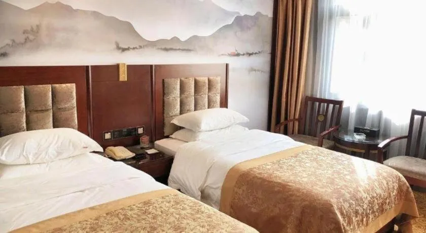 Bed in Lanzhou Hualian Hotel