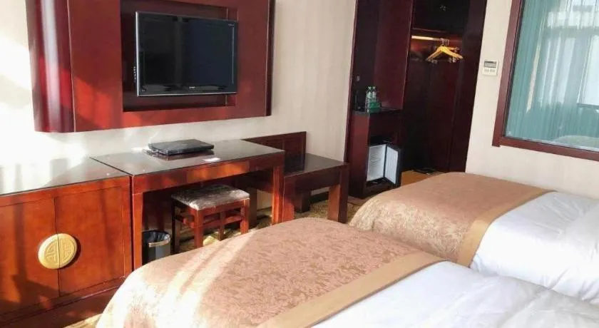 Bed in Lanzhou Hualian Hotel