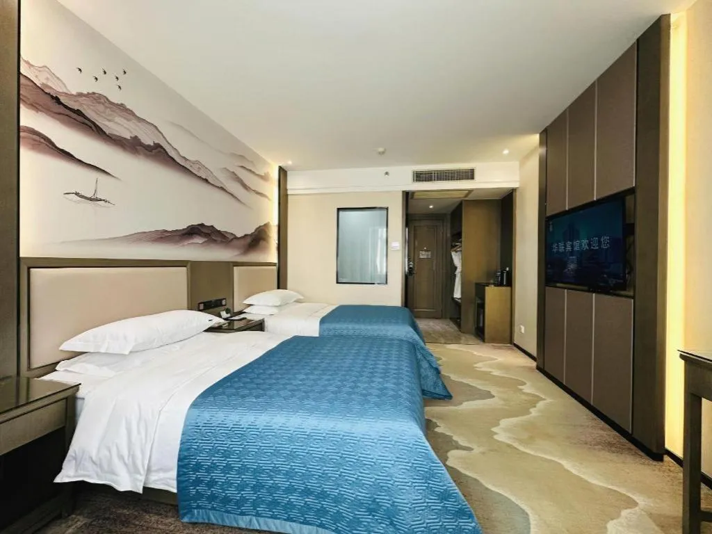 Bed in Lanzhou Hualian Hotel