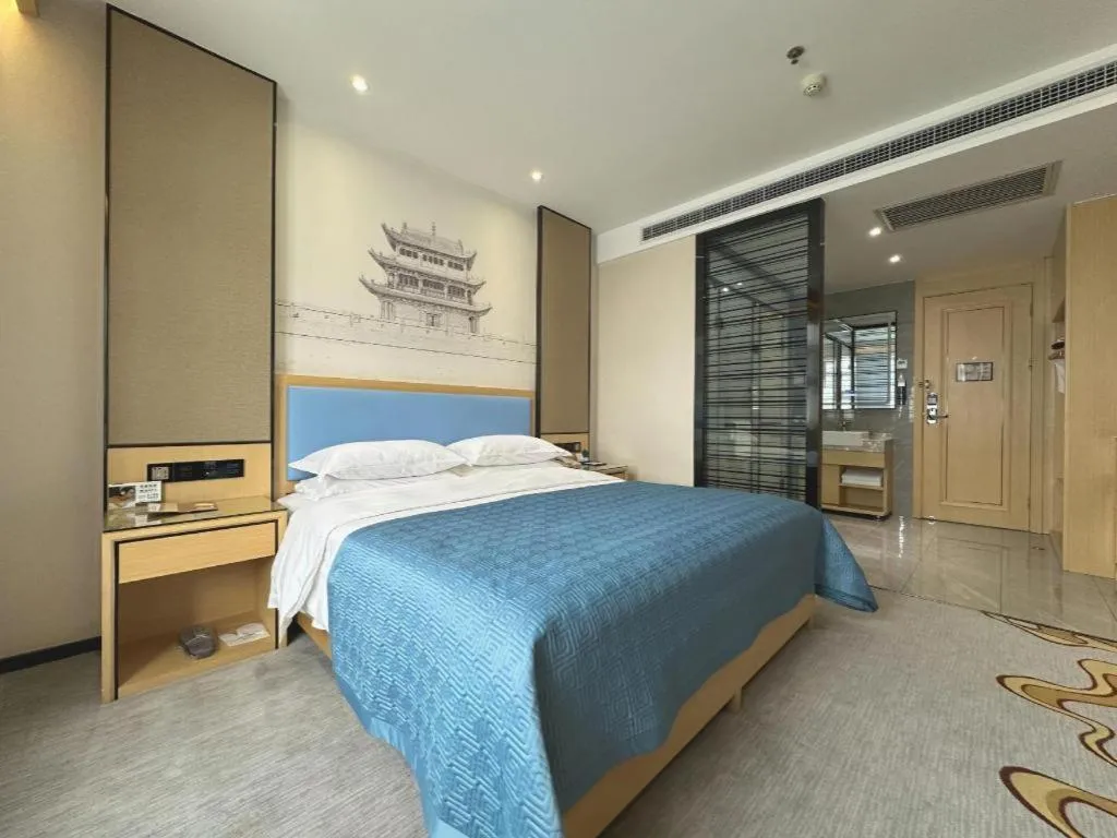 Bed in Lanzhou Hualian Hotel
