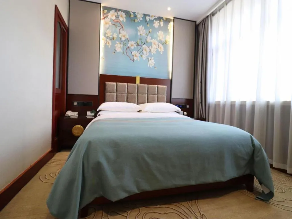 Bed in Lanzhou Hualian Hotel