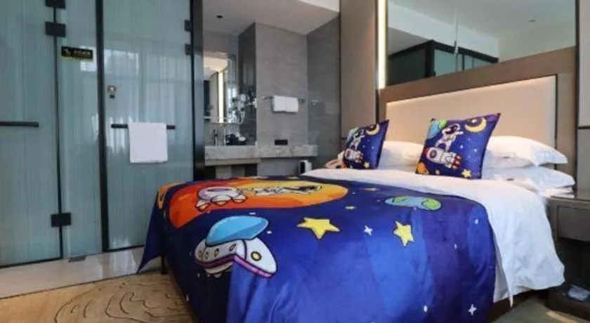 Bed in Lanzhou Hualian Hotel