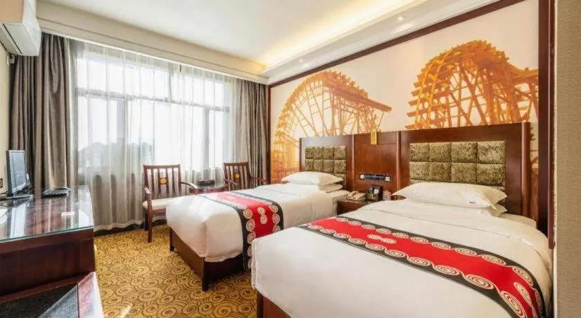 Bed in Lanzhou Hualian Hotel