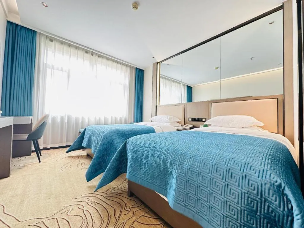 Bed in Lanzhou Hualian Hotel