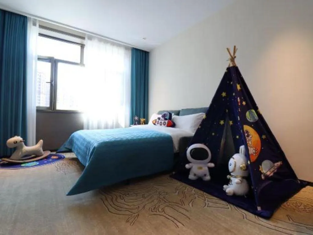 Bed in Lanzhou Hualian Hotel