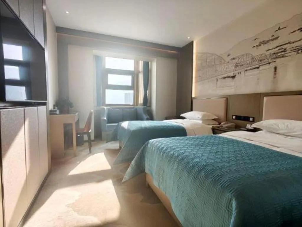 Bed in Lanzhou Hualian Hotel