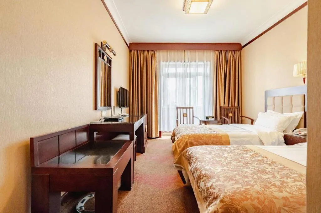 Bed in Lanzhou Hualian Hotel