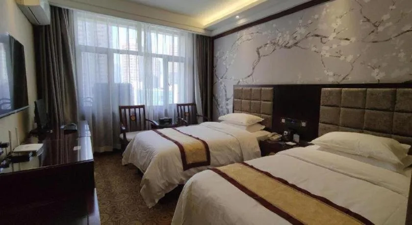 Bed in Lanzhou Hualian Hotel