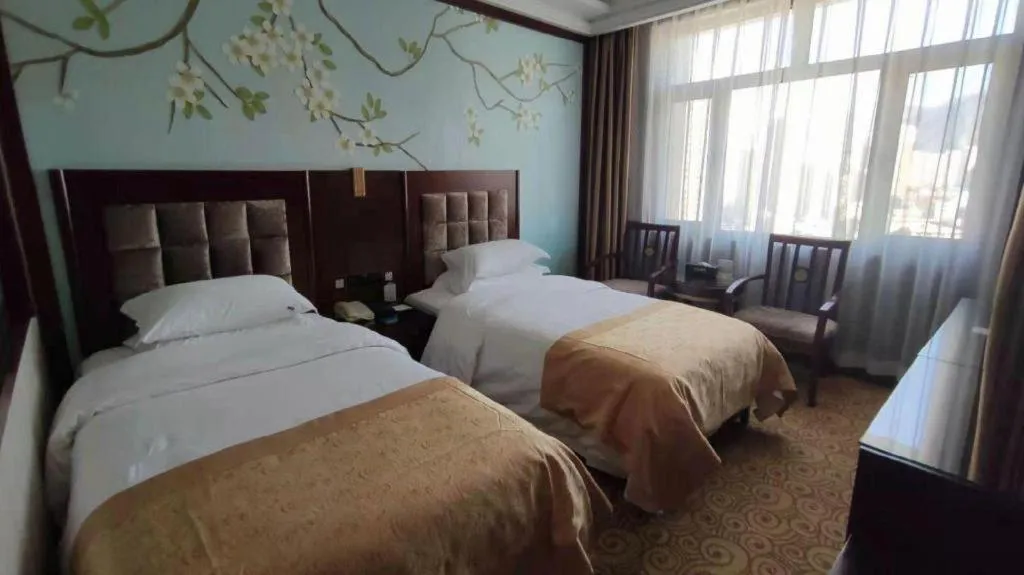 Bed in Lanzhou Hualian Hotel