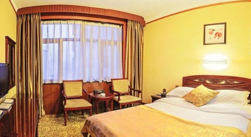 Bed in Lanzhou Hualian Hotel