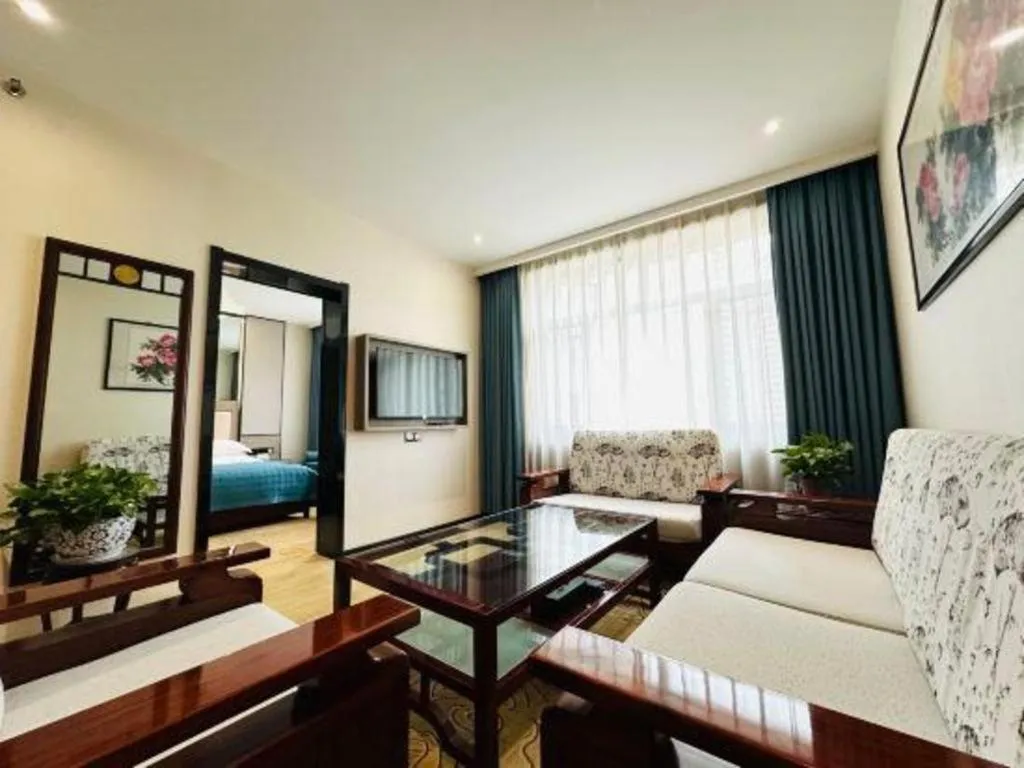 Bed in Lanzhou Hualian Hotel